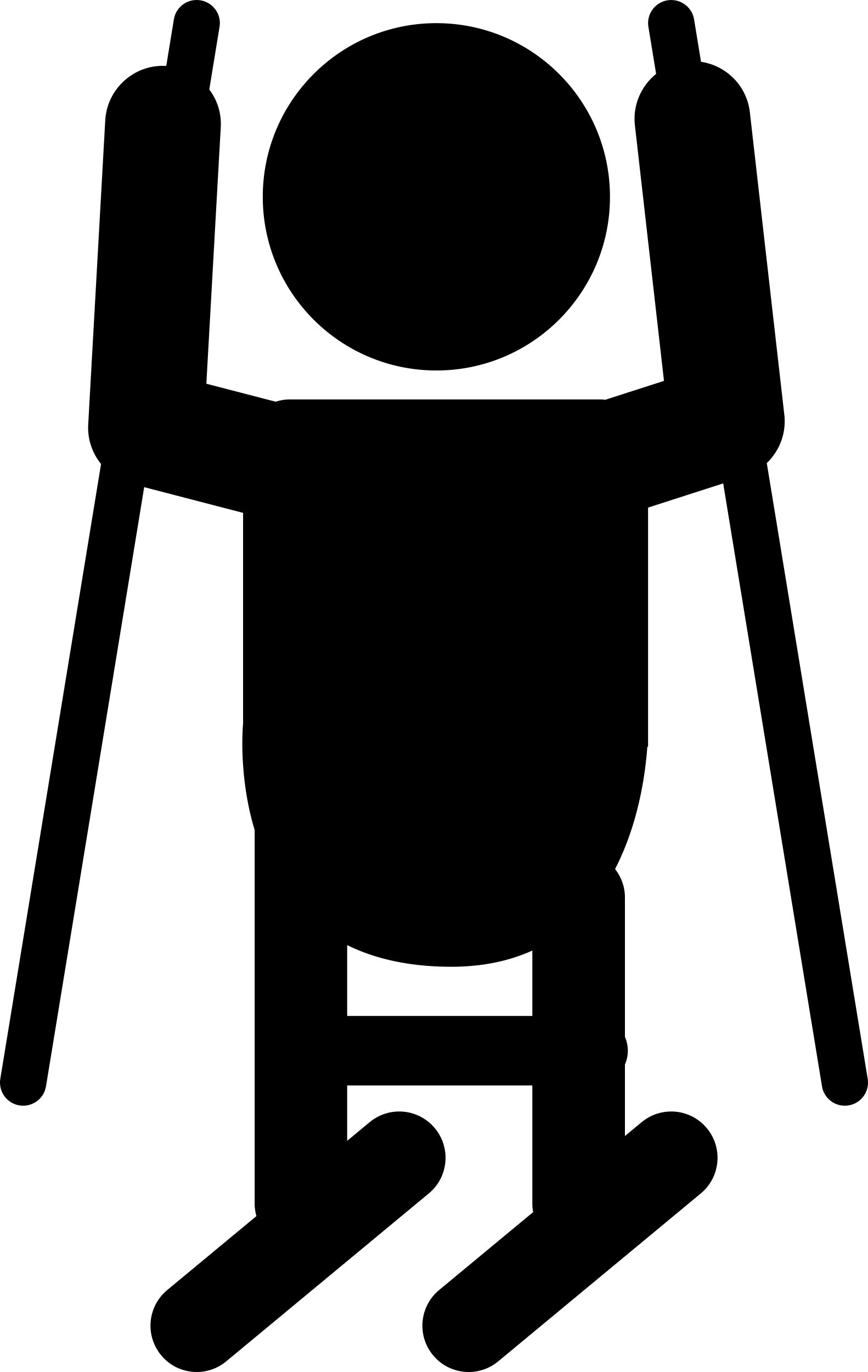 Paralympic Alpine Skiing Silhouette Line Art Svg Vector Free Vectors